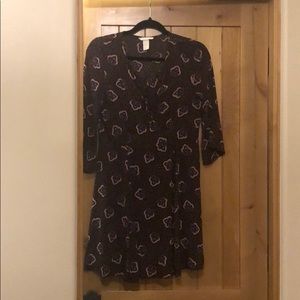 H&M floral three quarter length dress